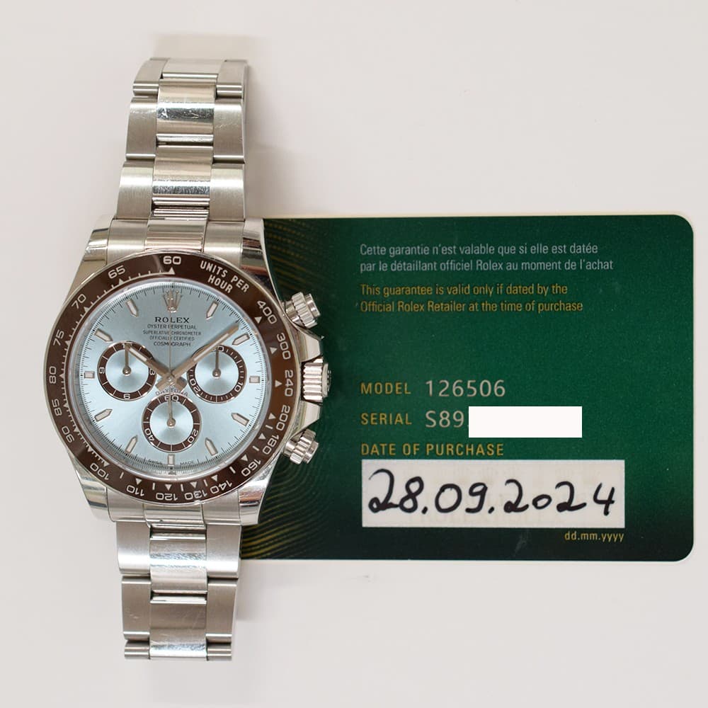 2024 Rolex Cosmograph Daytona, 126506, 40mm, Ice Blue Dial, Oyster Bracelet, ...