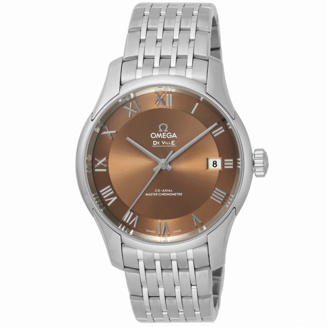 OMEGA De Ville Hour Vision 433.10.41.21.10.001 Brown Men Watch in Box