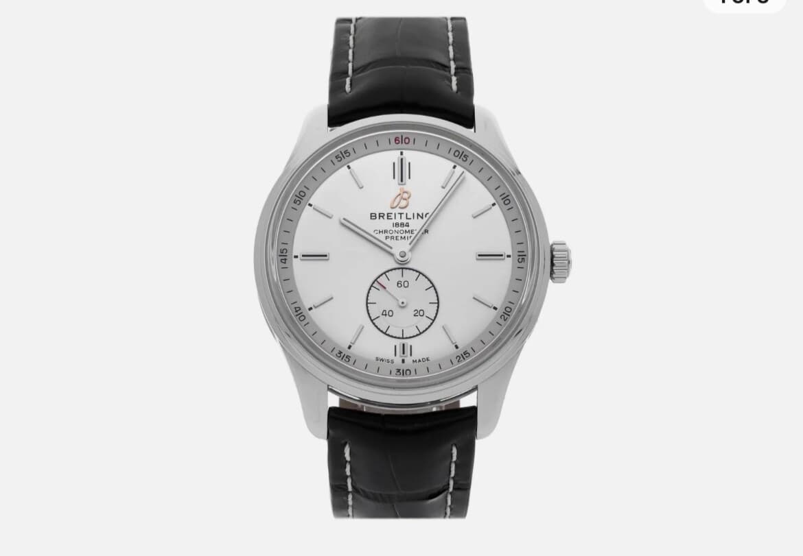 Breitling Premier Automatic 40mm Steel Mens Strap Watch A37340351G1P2