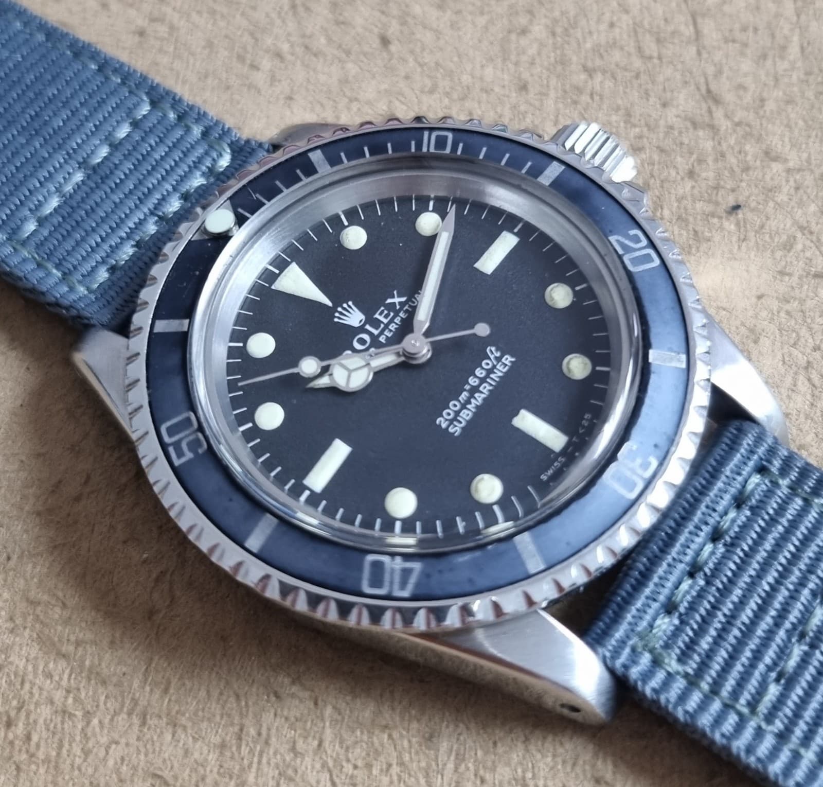 1967 Rolex Submariner (No Date) 5513 Meters First Ghost Bezel 40mm Steel Black