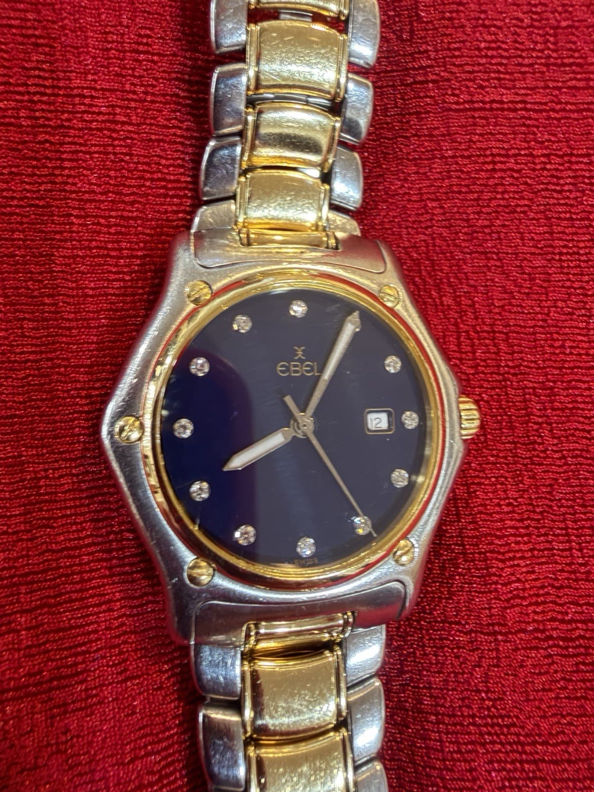 Ebel 1911 Two-Tone (18k Gold & Stainless Steel) Iconic Swiss Design Quartz Watch