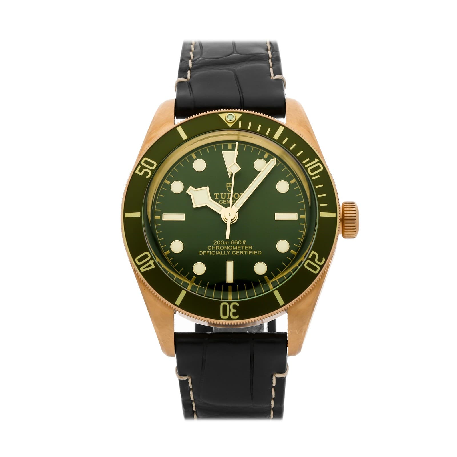 Tudor Black Bay Fifty-Eight 39mm Yellow Gold Auto Green Watch 79018V