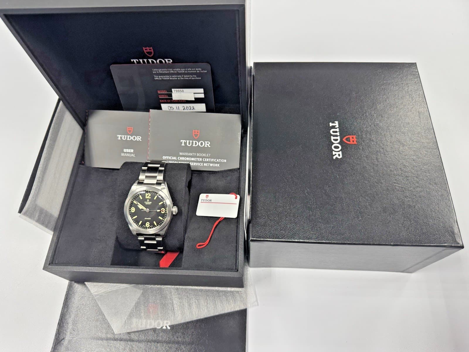 TUDOR Ranger 79950 39mm Black Automatic Full Set NATO Warranty to Jan 2027