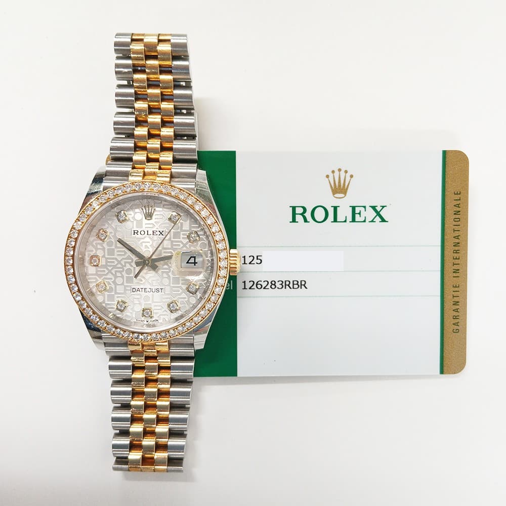 2020 Rolex Datejust 36, 126283RBR, 36mm, Silver Jubilee Diamond Dial, Jubilee...