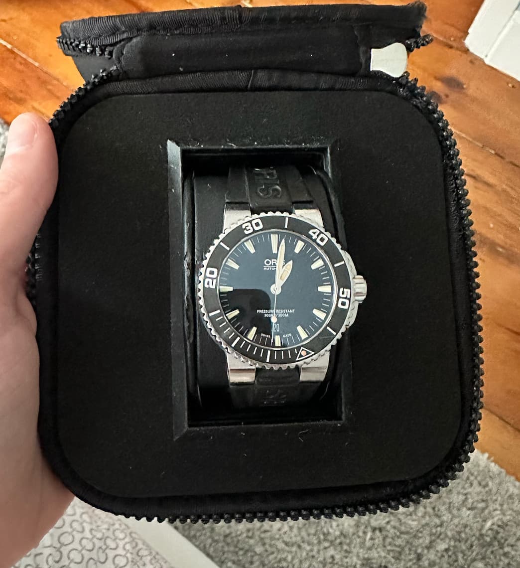 Oris Aquis Blue Men's Watch - 01 733 7730 4135-07 4 24 64EB