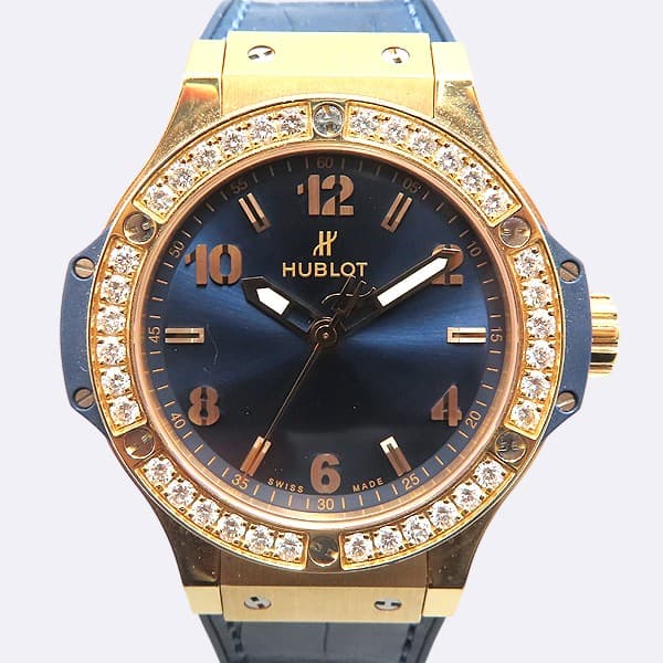 HUBLOT 361.PX.7180.LR.1204 18K Rose Gold Blue Titanium BIGBANG Big Bang Diamond