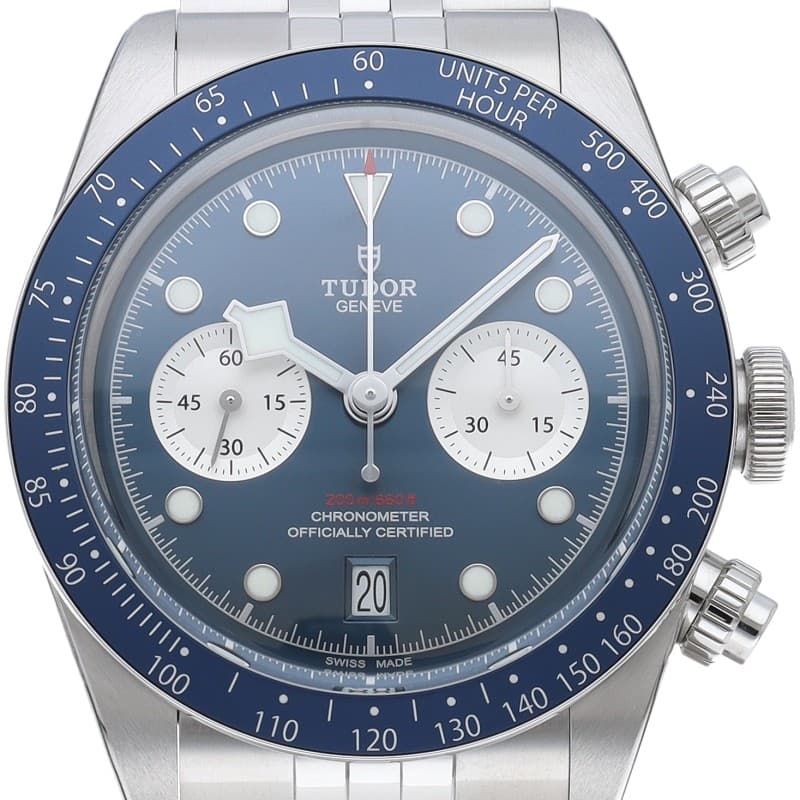 TUDOR Black Bay Chronograph Watch Jubilee Blue Boutique Exclusive M79360B-00...