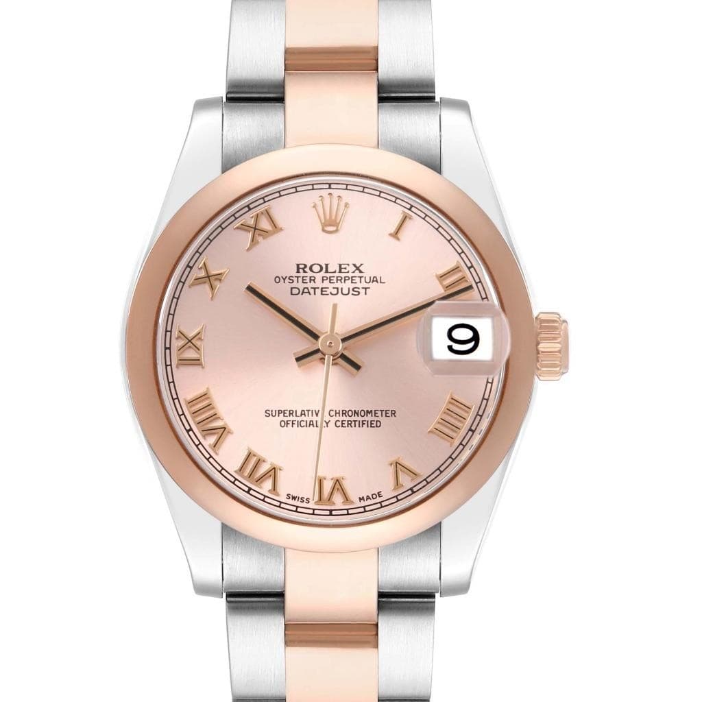 Rolex Datejust Midsize 31 Steel Rose Gold Ladies Watch 178241