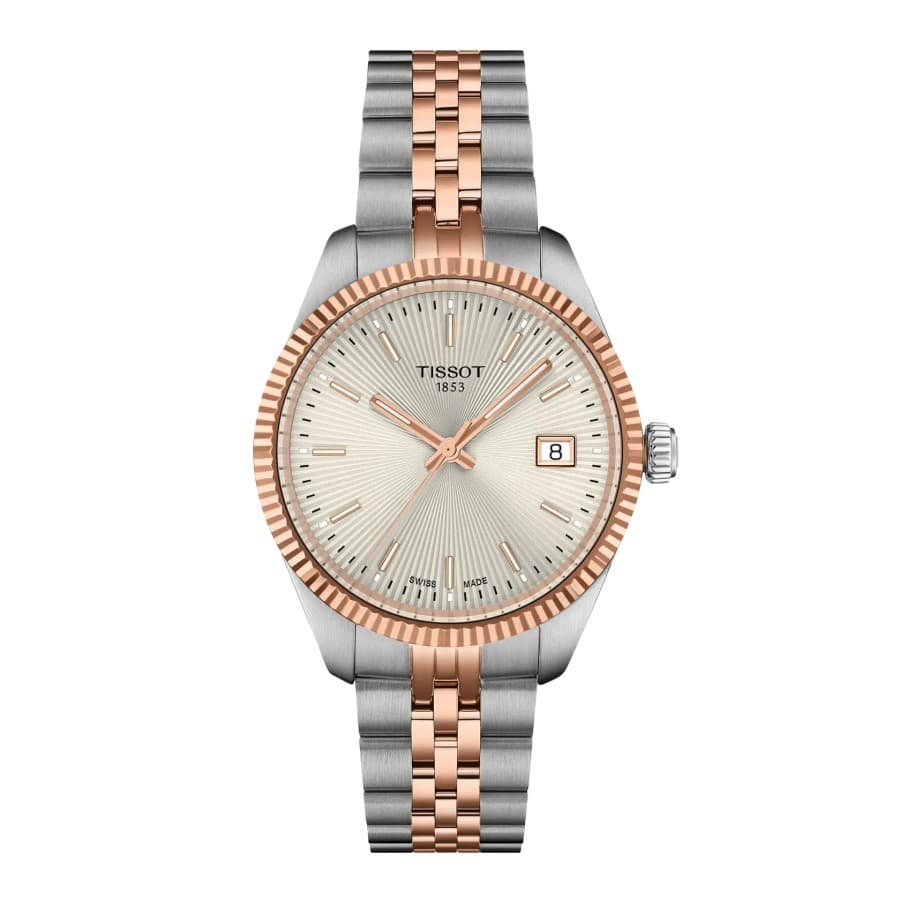 Tissot T156.210.22.031.01 Women's Ballade Two Tone Silver 34mm Watch