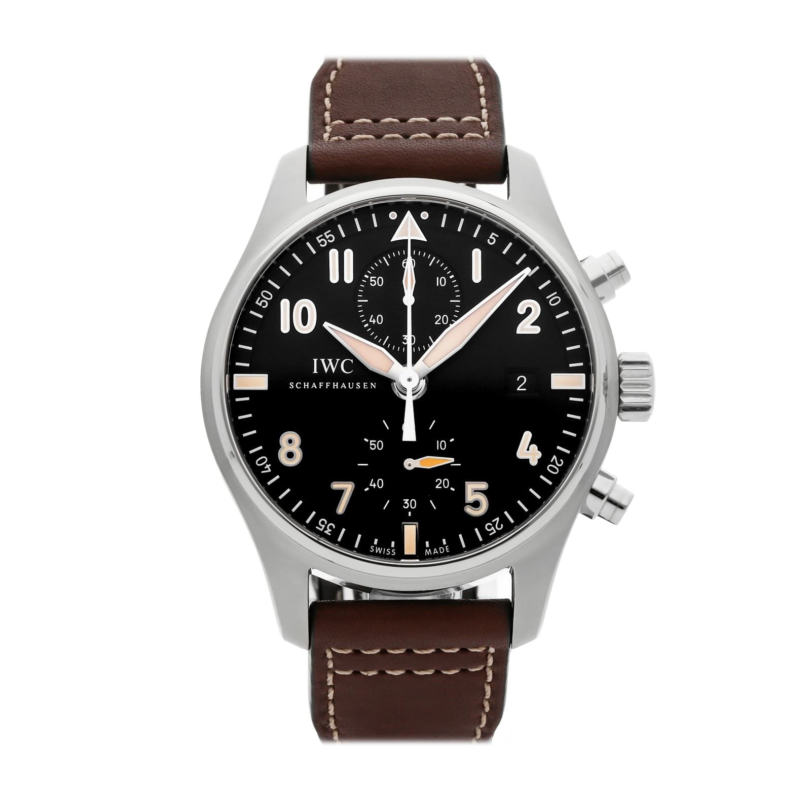 IWC Pilot's Watch Chronograph Limited Edition Steel Auto 43mm Strap IW3878-08