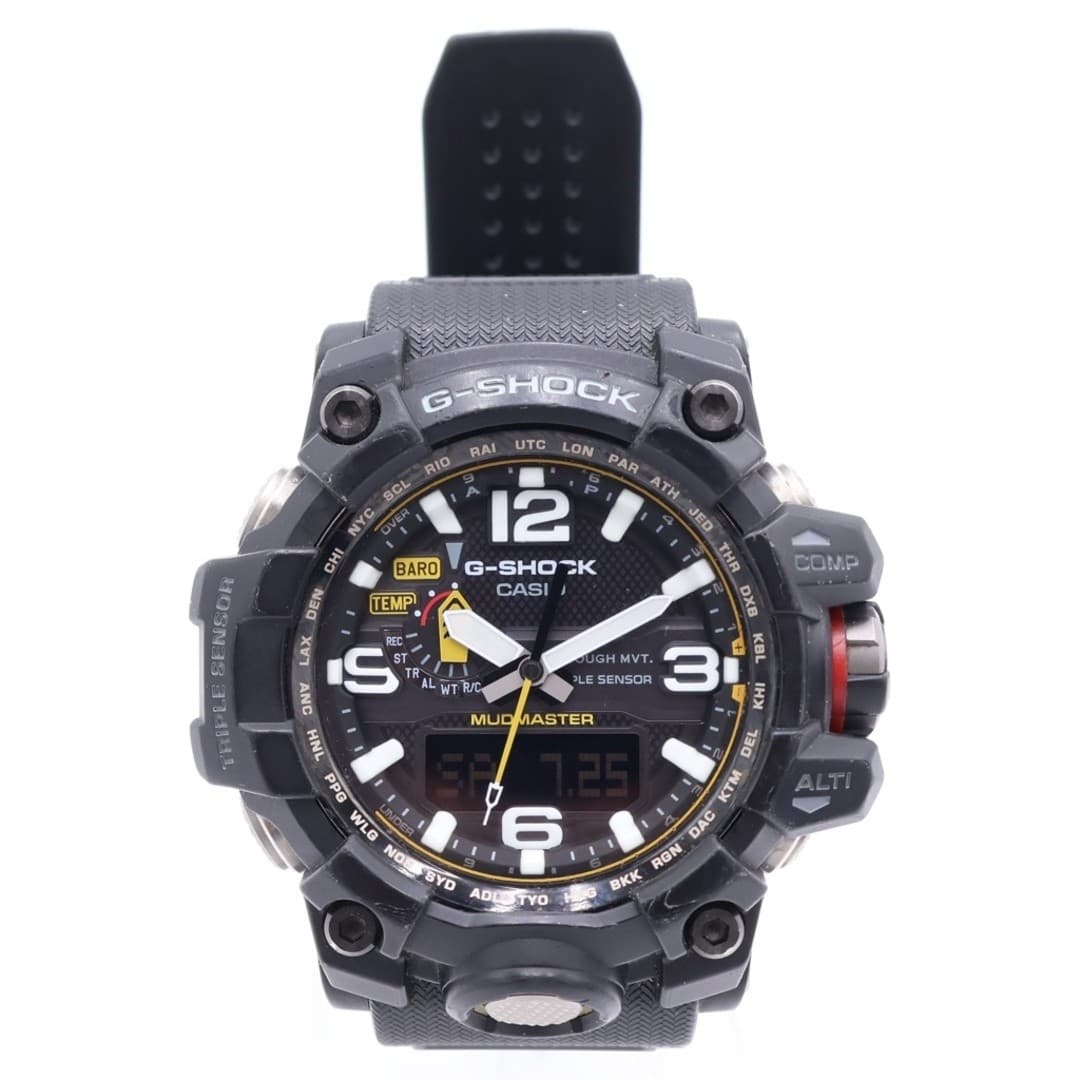 Casio G-shock Master of G MUDMASTER Solar Watch Black Gwg-1000-1a3jf Used 3fa07f