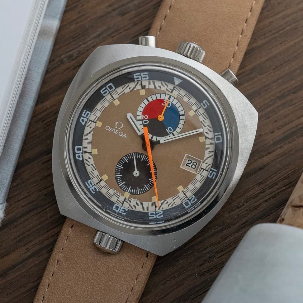 Vintage Omega Seamaster Bullhead 146.011  - Unpolished -Chocolate Tropical dial!