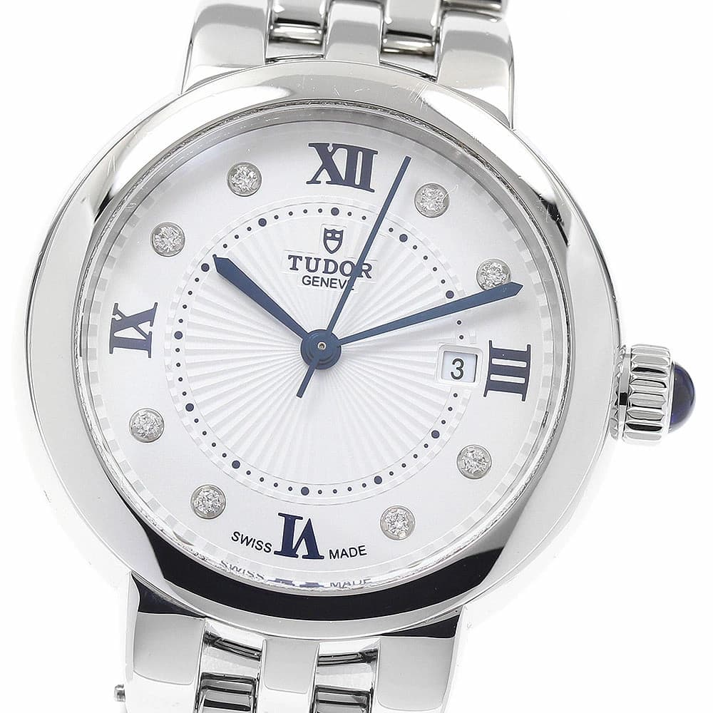 TUDOR 35500 Claire de Rose 8P Diamond Automatic Ladies With 932034 Used