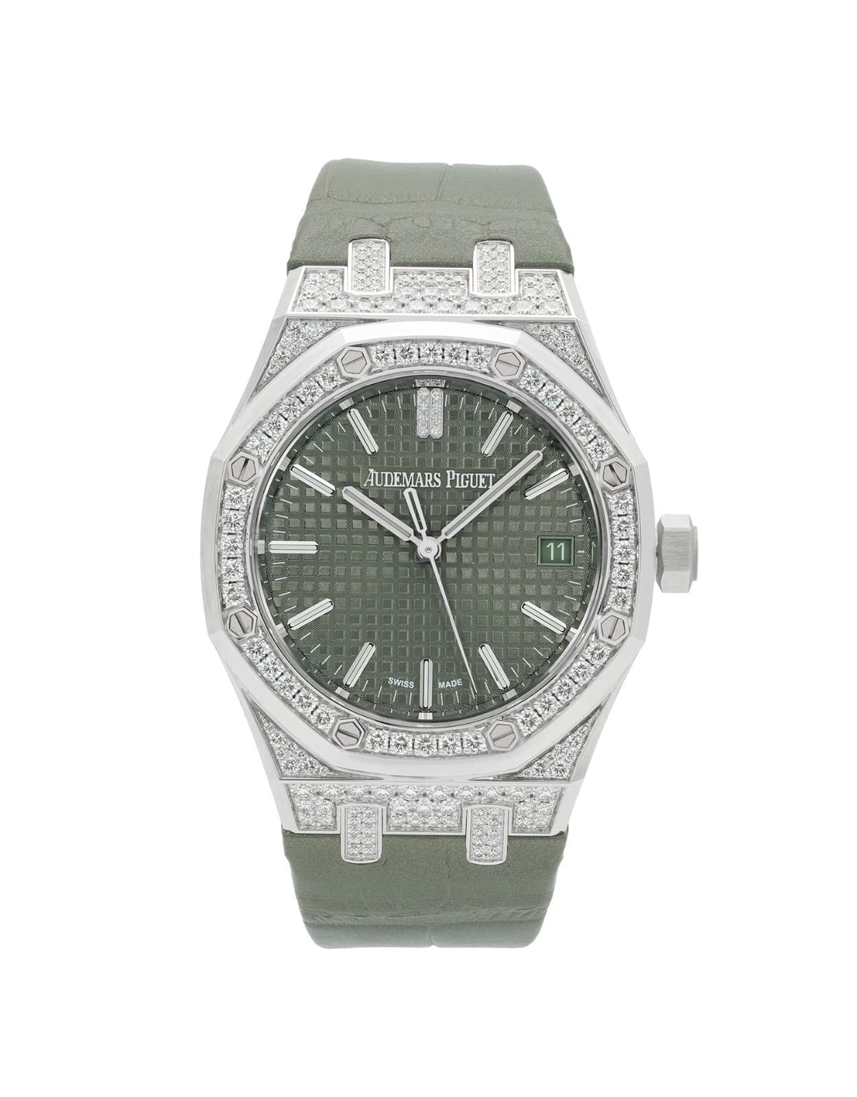 Audemars Piguet Royal Oak / Green Dial / 2025 / 15551BC.ZZ.D405CR.01