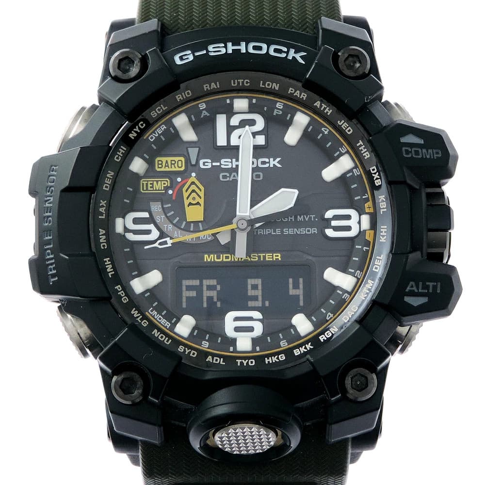 G-SHOCK WATCH GWG-1000-1A3JF MASTER OF G-LAND MUDMASTER SOLAR BLACK DIAL MEN'S