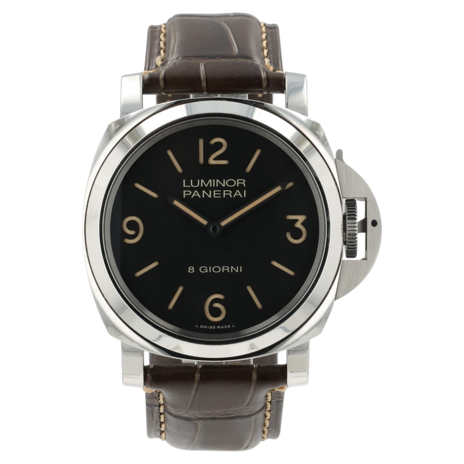 Panerai Luminor Giorni Black Dial Stainless Steel 44mm Manual Watch PAM00914