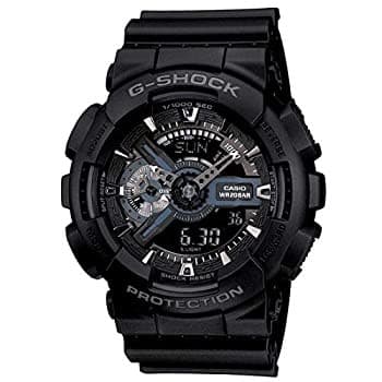CASIO G SHOCK Wristwatch Analog Digital Black GA110 1B