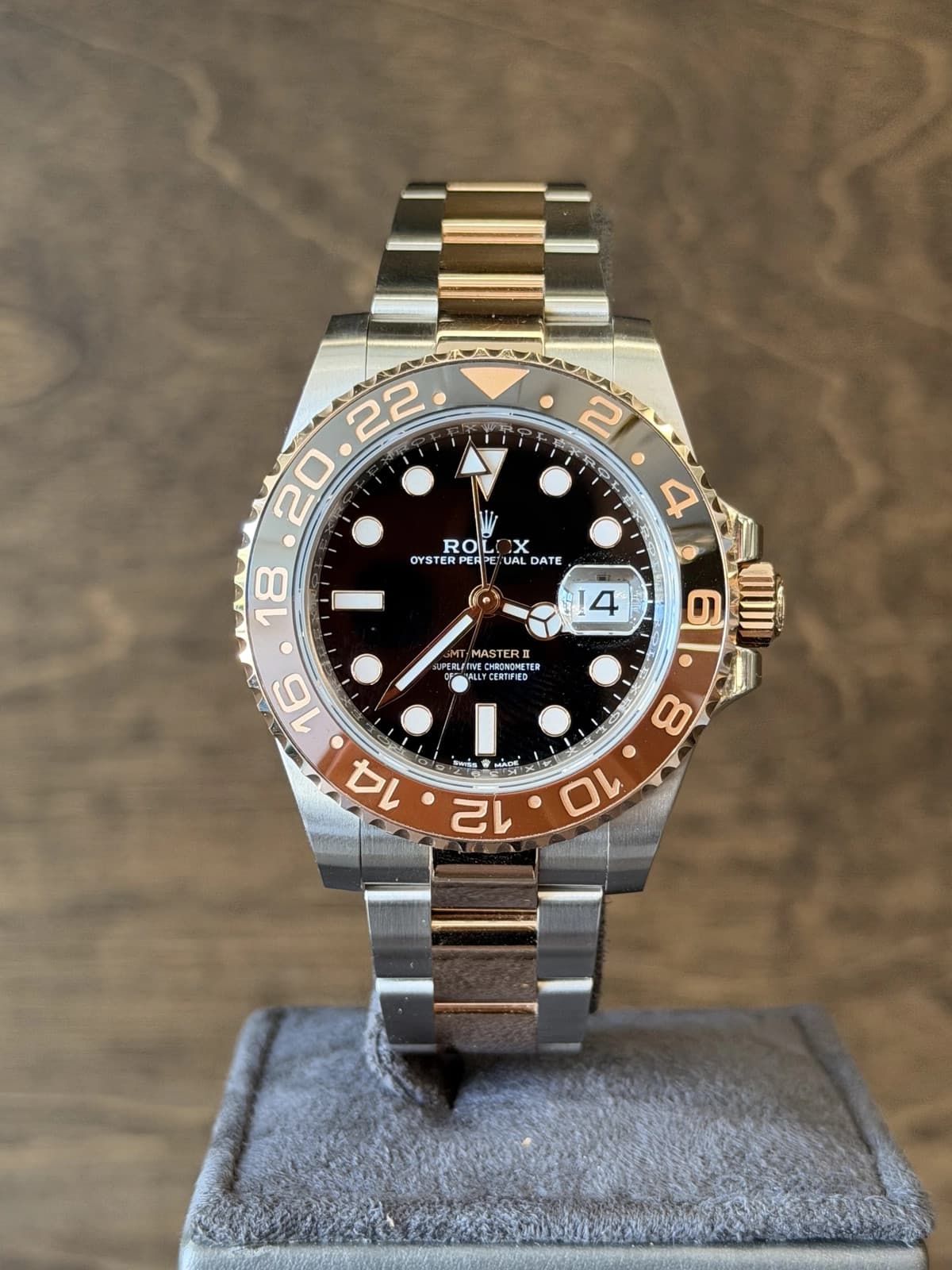 Rolex GMT-Master II "Root Beer" Black Dial on Oyster 126711CHNR Card 2026