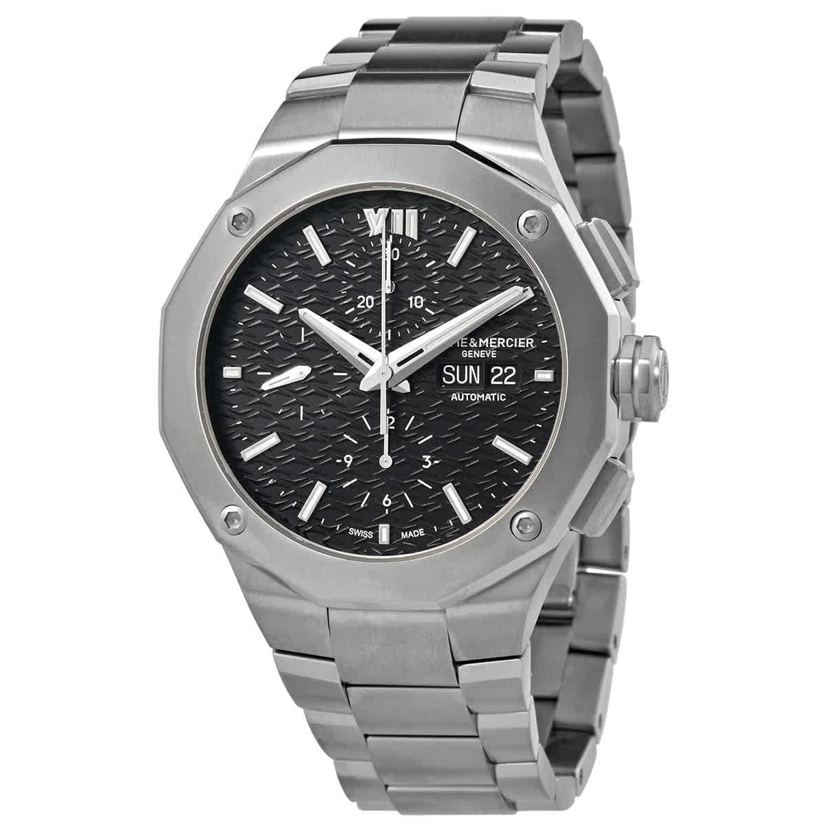 Baume et Mercier Riviera Chronograph Automatic Black Dial Men's Watch M0A10624