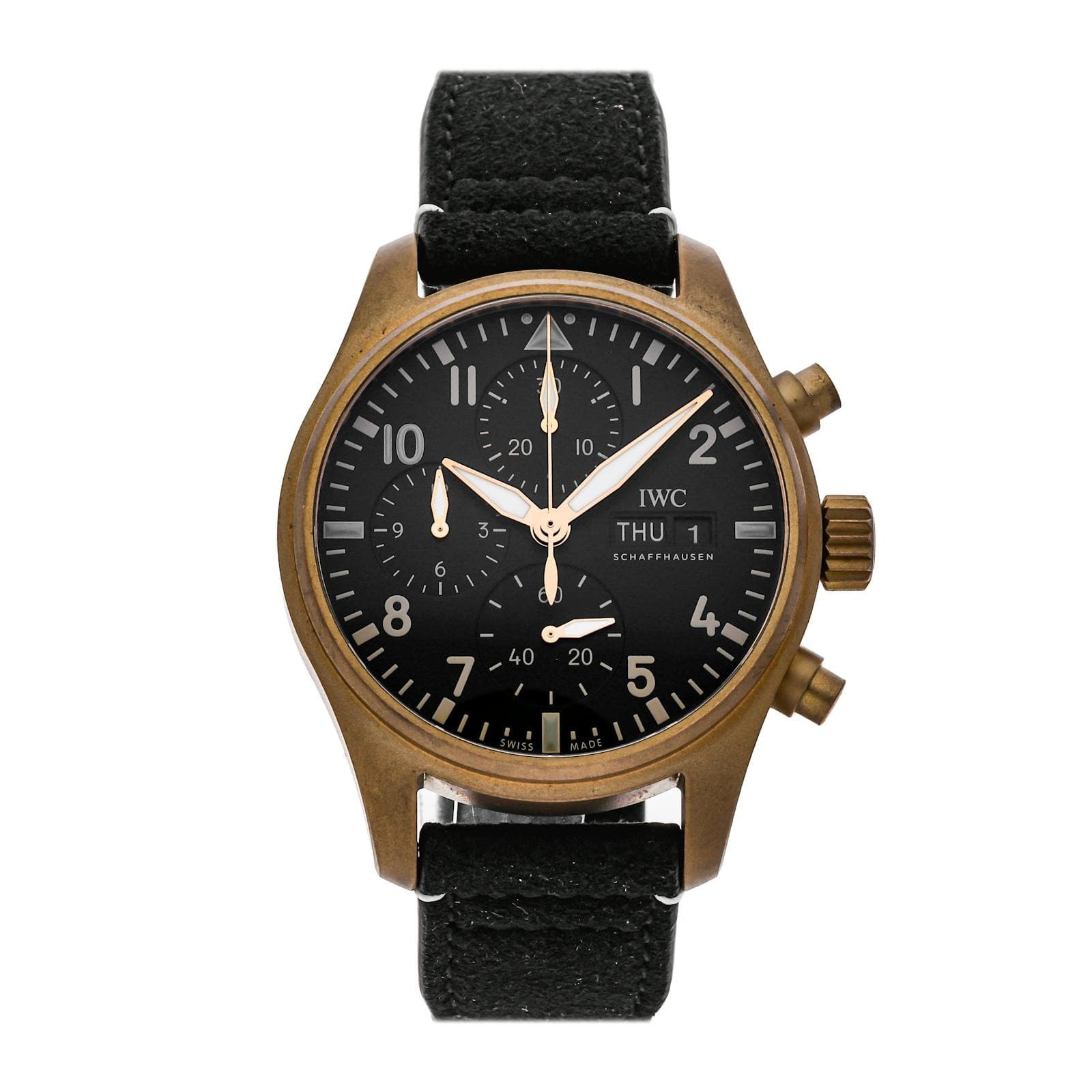 IWC Pilot's Watch Chronograph Limited Edition Bronze Auto 41mm Watch IW3879-07