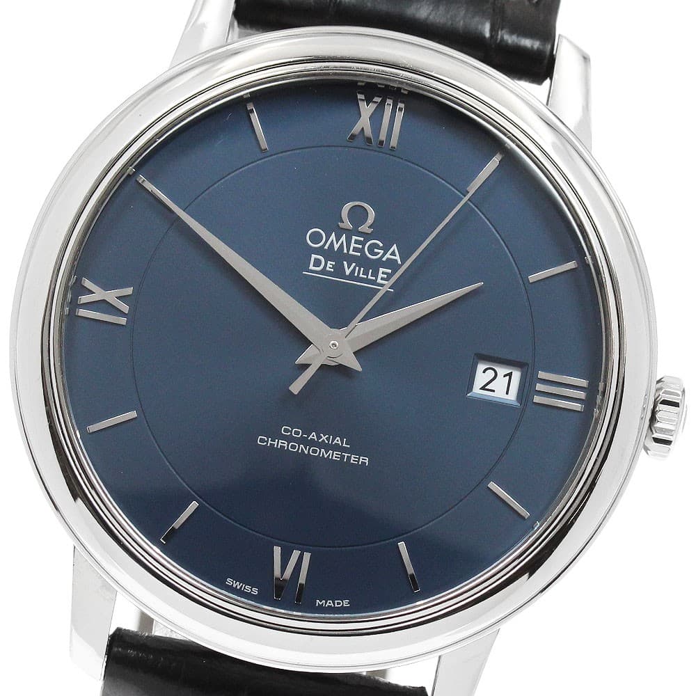 OMEGA 424.13.40.20.03.001 De Ville Prestige Date Co-Axial Automatic Japan G0805