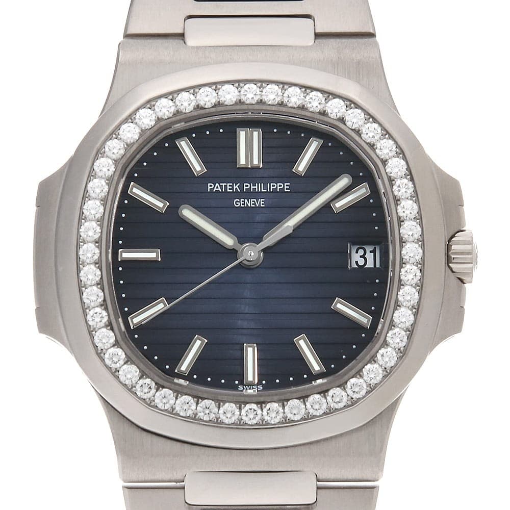 PATEK PHILIPPE Nautilus Bezel Diamond 5713/1G-010 second hand mens