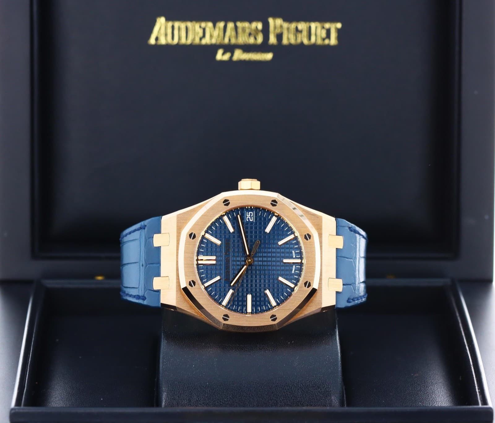 AP Royal Oak 41mm Selfwinding, Blue Dial - 18kt Rose Gold, 15510OR.OO.D315CR.02