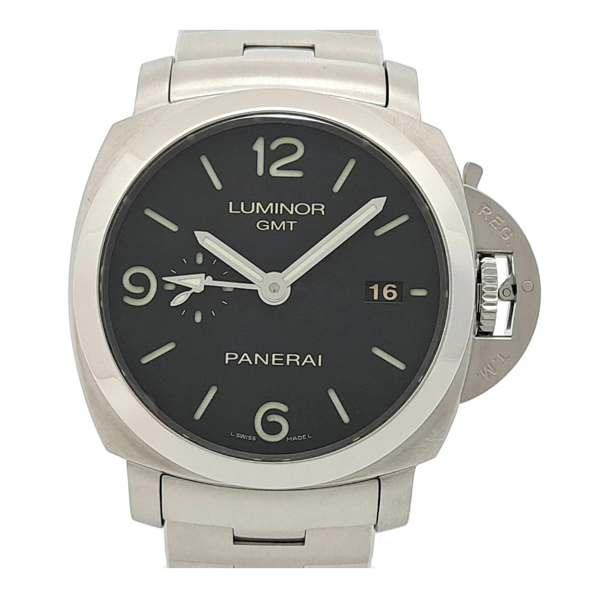 Panerai Luminor 1950 Marina 3 Days GMT PAM00329 Stainless Steel 44mm #TSW1174
