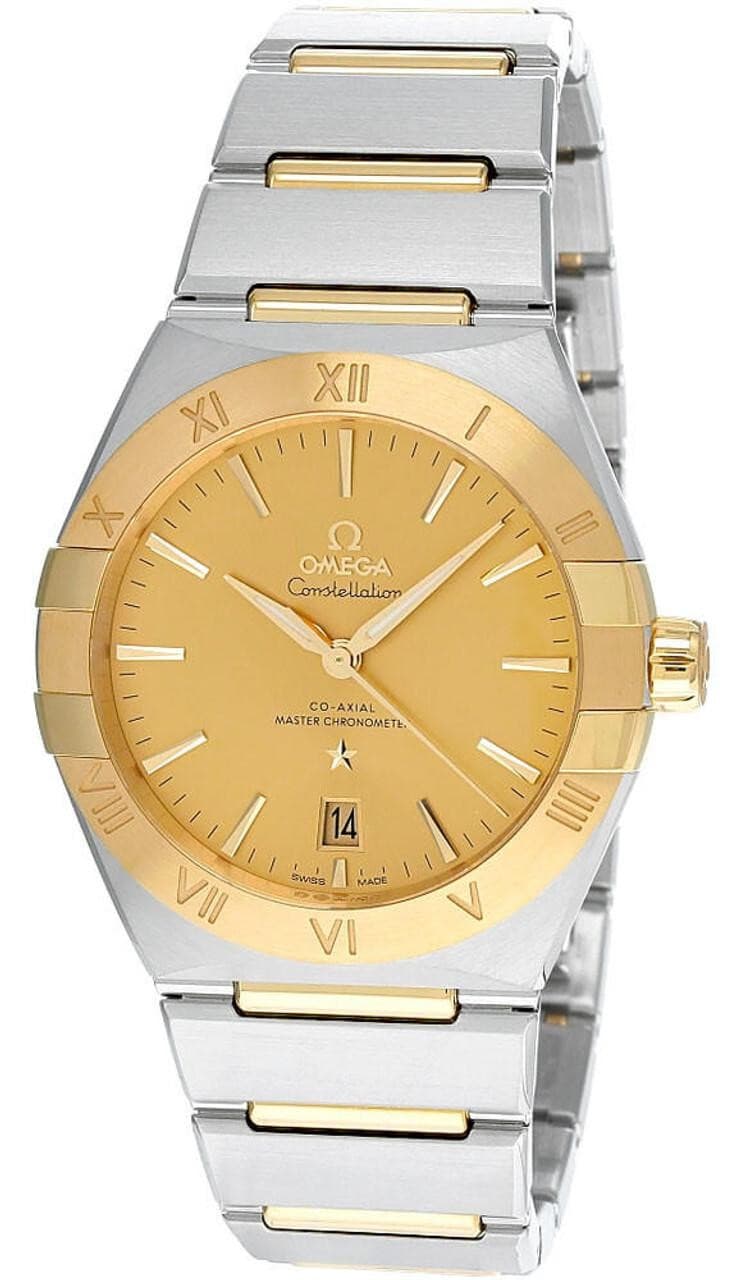 Omega Constellation 18K Yellow Gold Bracelet Men's Watch 131.20.39.20.08.001
