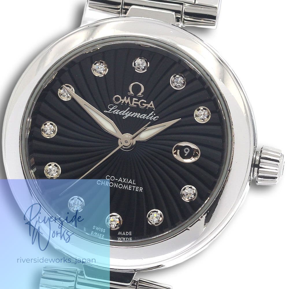 Omega 425.33.34.20.51.001 De Ville Ladymatic Co-Axial 11P Diamond Automatic Ladi