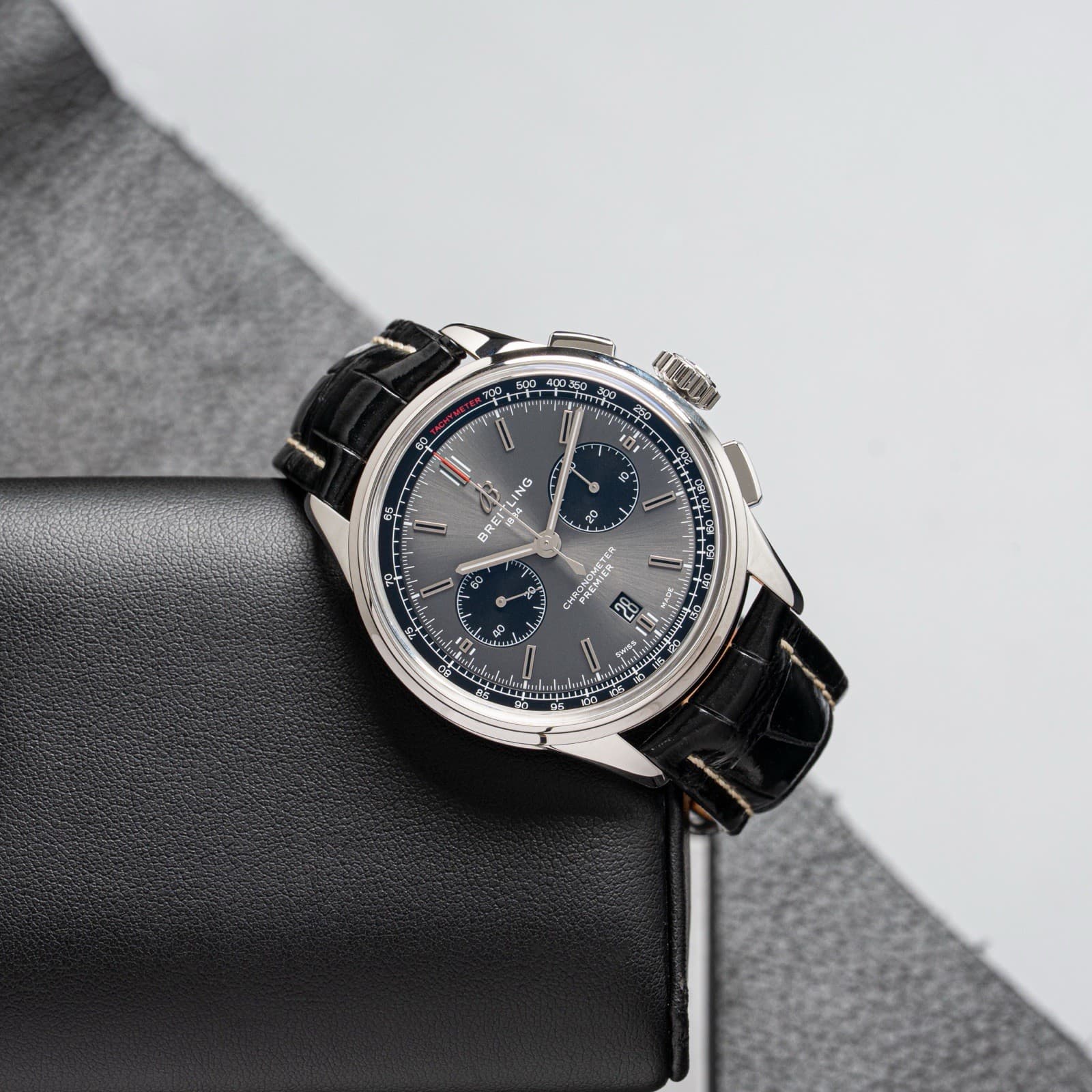 Breitling AB0118221B1P1 Premier Grey Dial 42mm