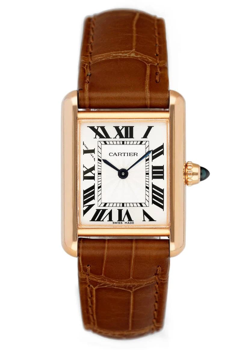 Cartier Tank Louis Small WGTA0010 18K Rose Gold Ladies Watch Box Papers