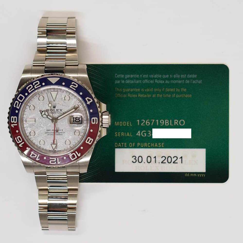 2021 Rolex GMT-Master II, 126719BLRO, 40mm, Meteorite Dial, Oyster Bracelet, ...