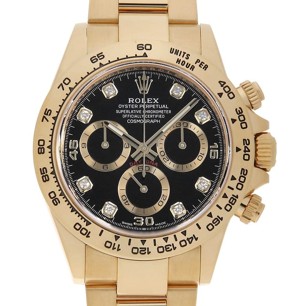 ROLEX Cosmograph Daytona 8P diamond 116508G black Random Number second hand mens