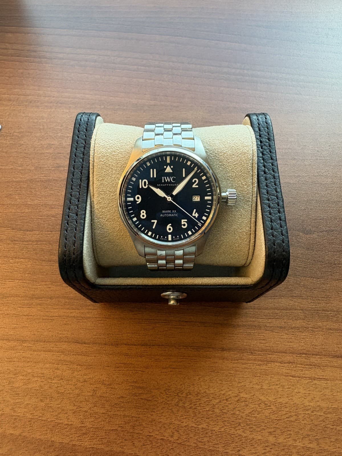 IWC Pilot Mark XX   Blue dial IW328204 40mm