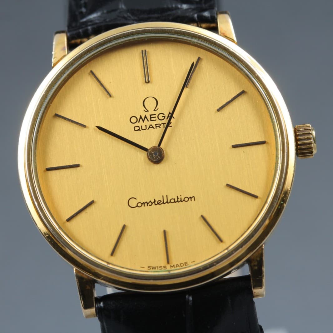 1976 Vintage OMEGA Constellation Cal.1330 32mm Push Crown Men's Qz Watch [EXC+5]