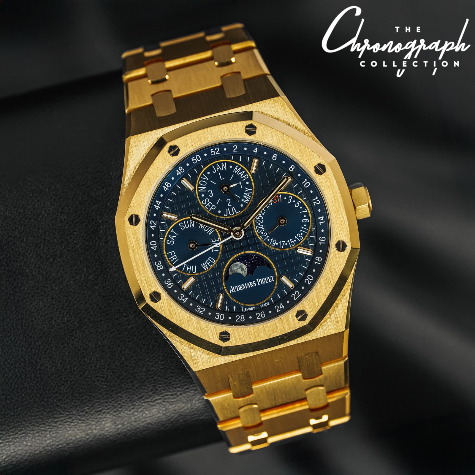 Audemars Piguet 26574BA.OO.1220BA.01 Royal Oak Annual Calendar FULL SET