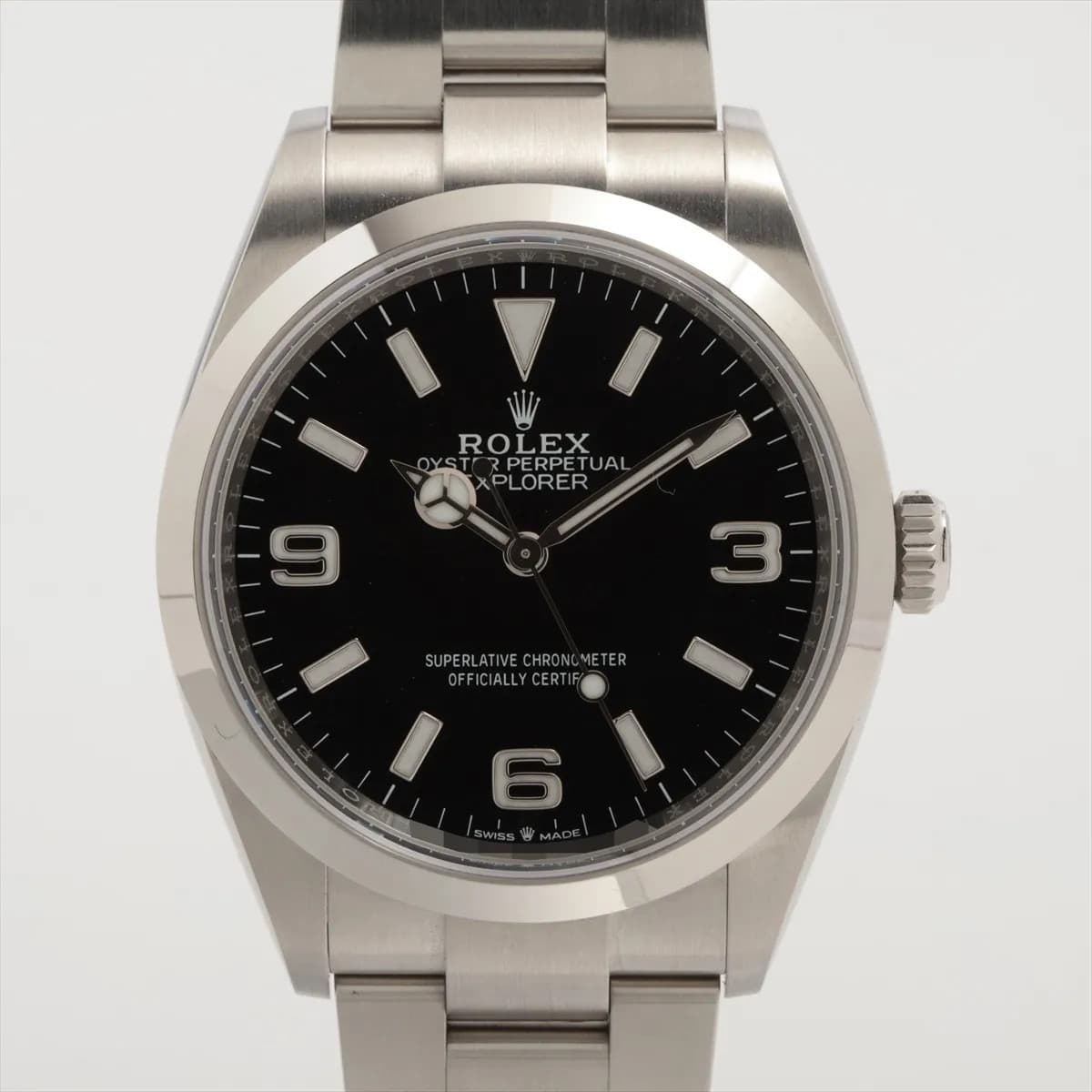 Rolex EXPLORER 36 124270 SS SS AT black dial 3 Extra Links