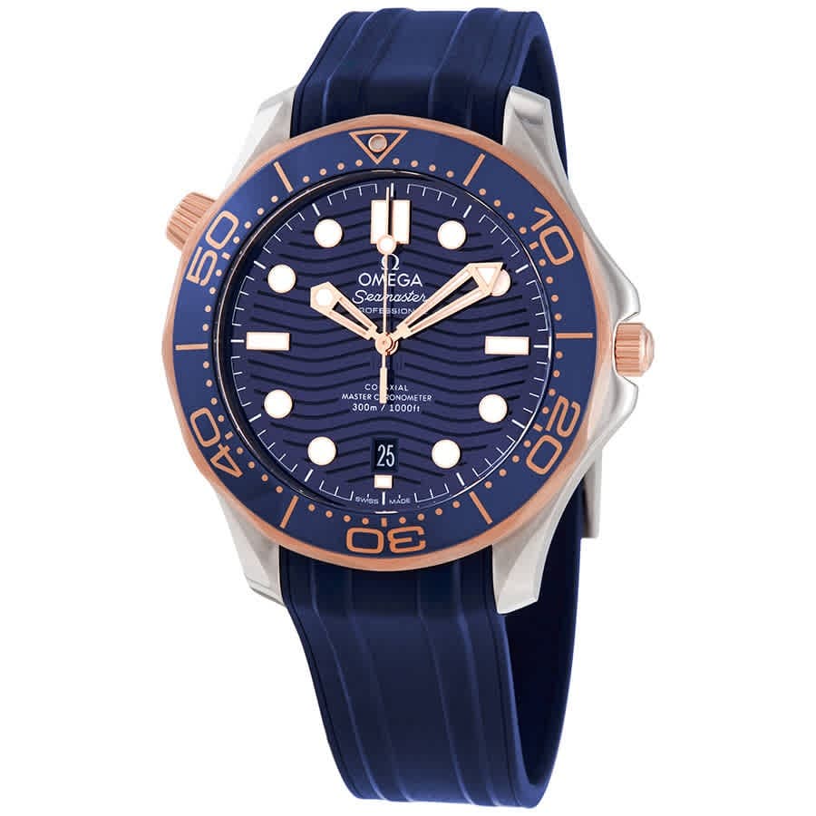 Omega Seamaster Diver Automatic Stainless Steel and 18kt Sedna Gold Blue Dial