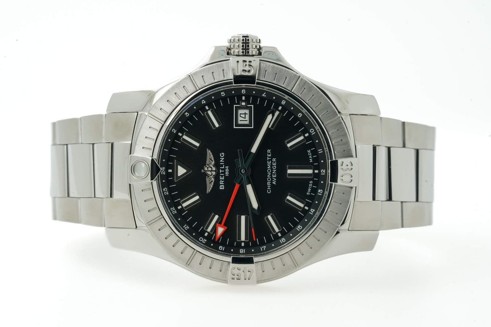 Breitling Avenger Automatic GMT 43 A32397101B1A1 A32397 43mm Black Dial 12023U