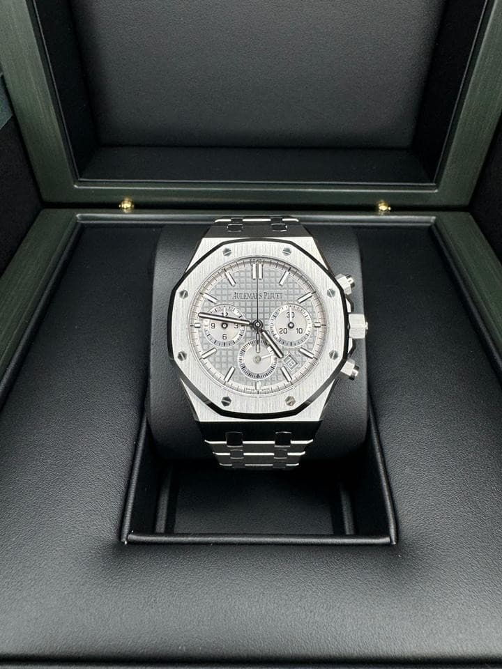 Audemars Piguet AP Royal Oak Gray 38MM Chrono Men's Watch - 26715ST.OO.1356ST.02