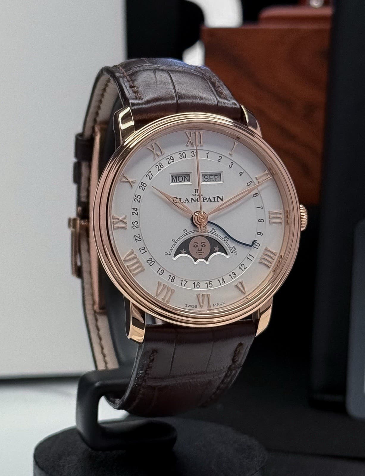 2022 Blancpain Villeret Quantième  40mm White dial 6654-3642-55B Full Set