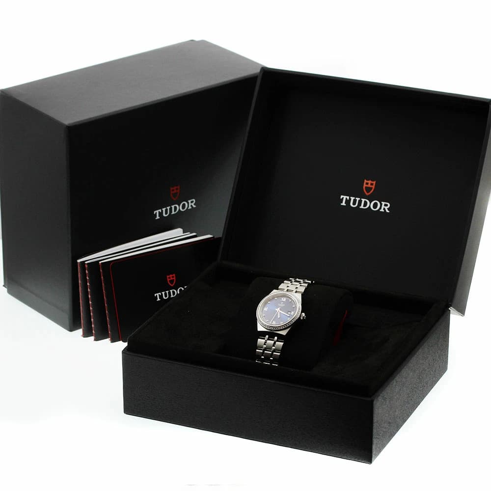 Tudor Royal 28320 Automatic 28mm Box Papers Blue Women's Watch Stainless Steel
