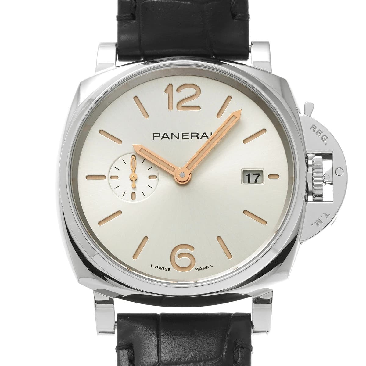 PANERAI Luminor Due PAM01249 Ivory Wrist Size 20.5cm Men's Used Watch #71015