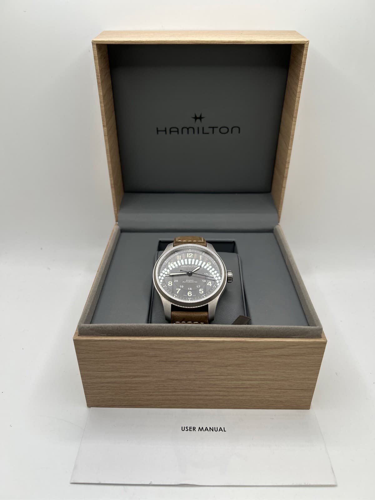 Hamilton Khaki Field Titanium Automatic Men's Watch, 42mm Titanium Case, Swiss 1