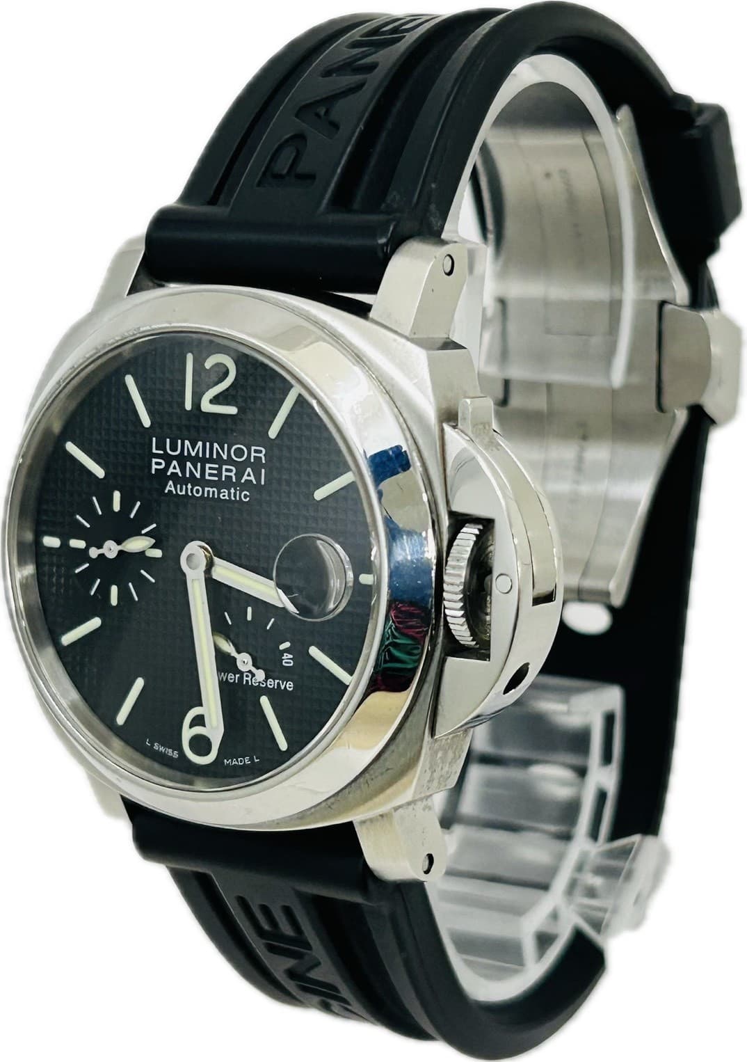 PANERAI Luminor Power Reserve PAM00241 OP6700 Auto Mens Watch Excellent A7177