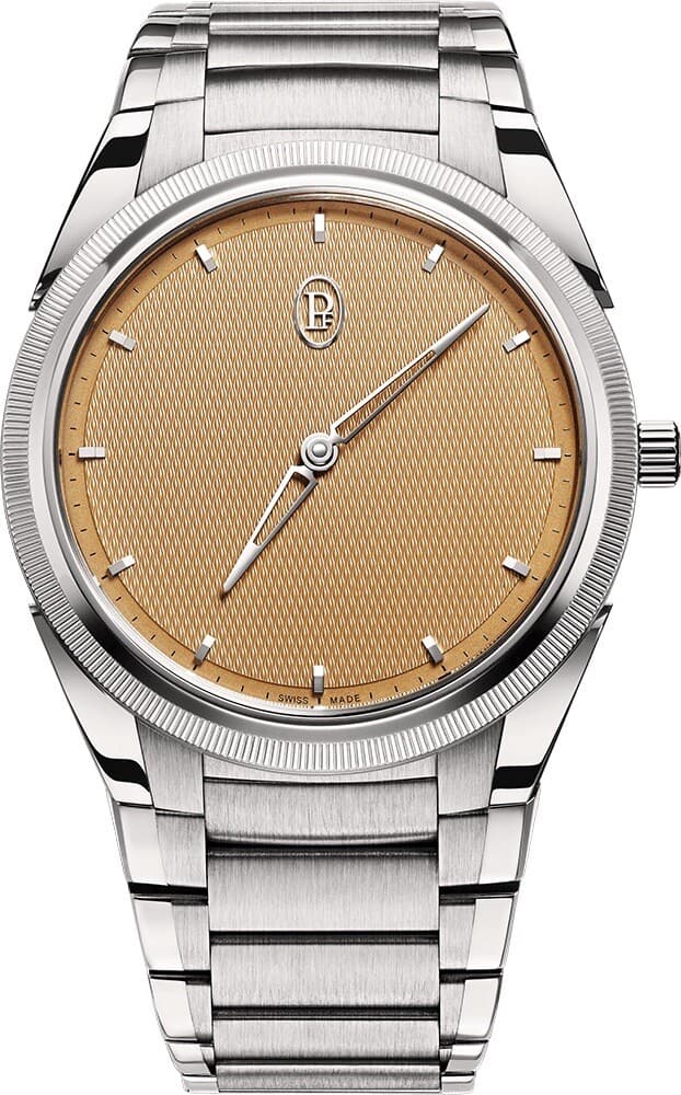Parmigiani Fleurier Tonda PF Golden Siena Dial Platinum Steel Watch 2024