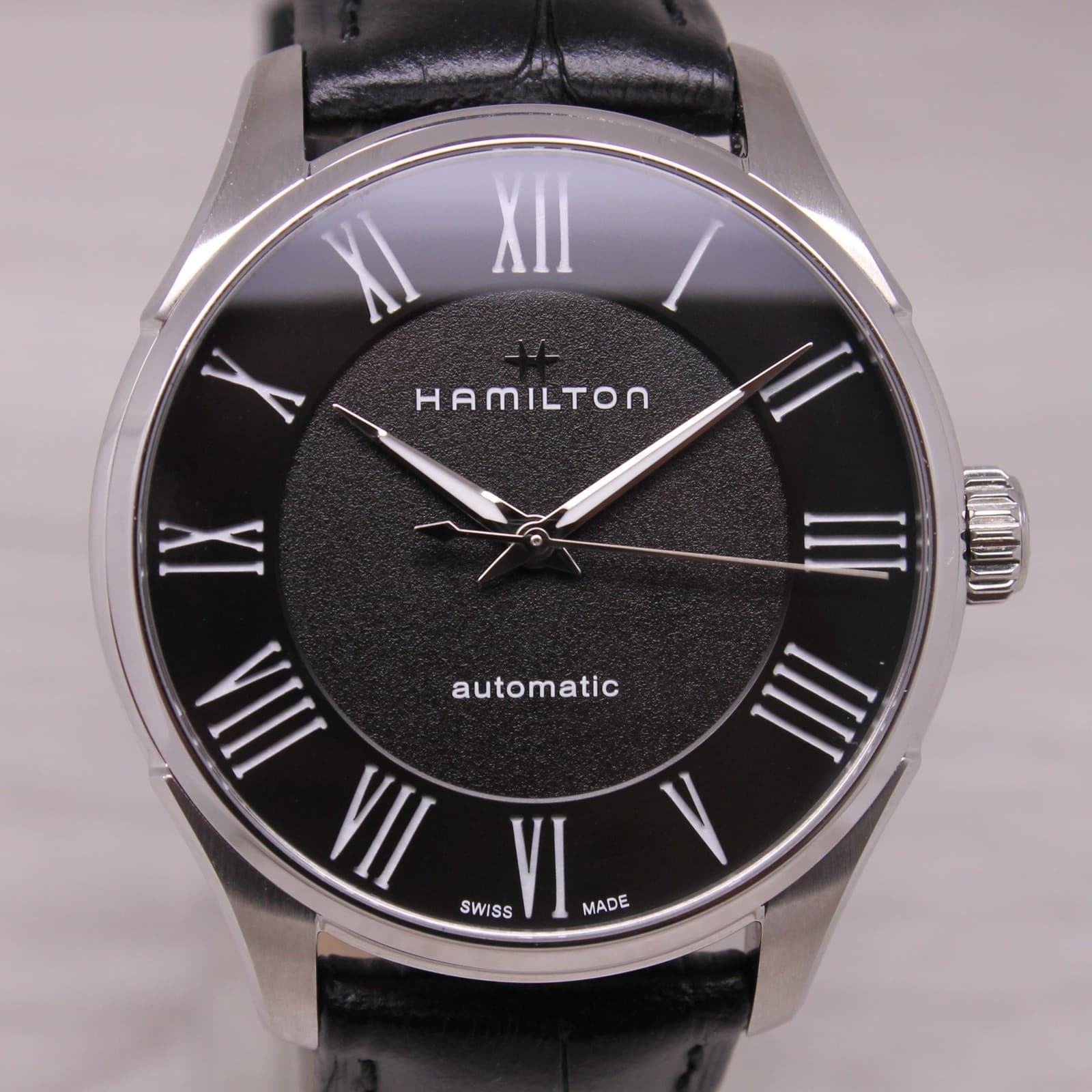 Hamilton Jazzmaster 40mm Steel Automatic Watch H42535730 Swiss w/ Box Clean
