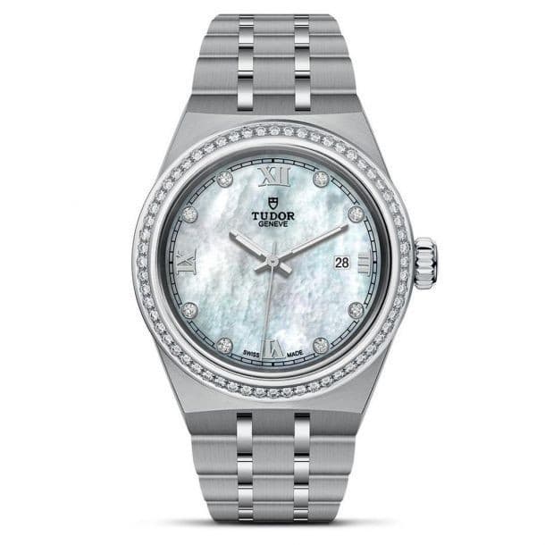 Tudor Royal MOP Diamond Bezel 28mm Stainless Steel Ladies Watch M28320-0001
