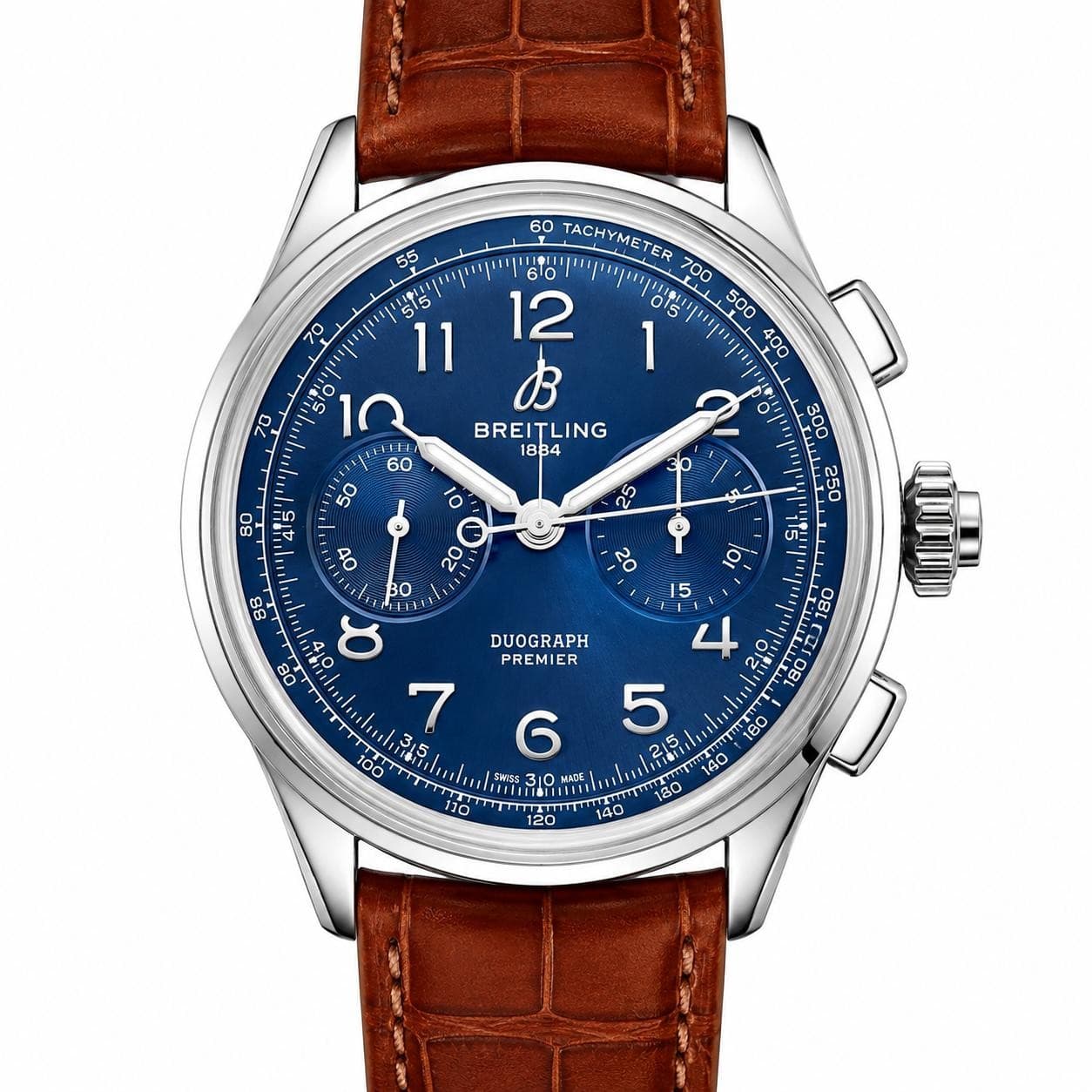 Breitling Premier B15 Duograph 42 Blue Dial Watch AB1510171C1P1